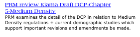 PRM review Kiama Draft DCP-Chapter 5-Medium